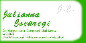 julianna csepregi business card